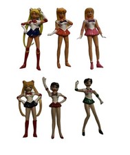 FIGURE MANGA SAILOR MOON MARS MERCURY VENUS JUPITER FIGURE IN GOMMA 7/9 CM