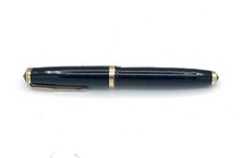 Tabo Trasparente rare 1940 Made in Italy black 117mm fountain pen 14k gold