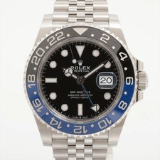 Rolex GMT Master II 126710BLNR SS SS AT quadrante nero bracciale giubileo 2 link extra
