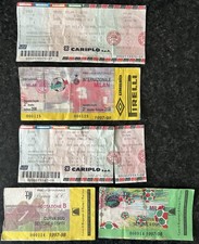 ????5 BIGLIETTI CALCIO MILAN PARMA LAZIO INTER ROMA 97/98 - PREZZO REGALO?