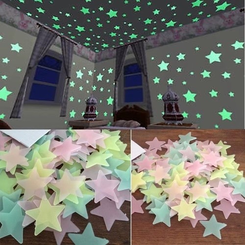 100pz adesivi murali - adesivi, stelle