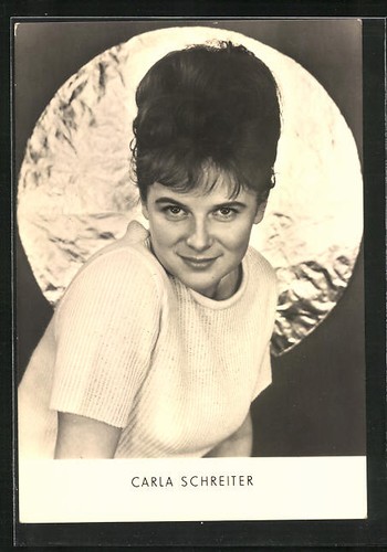 Cartolina attrice carla - attrice,