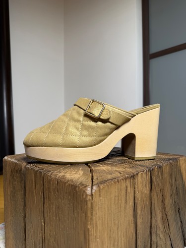 Zoccoli sabo chanel oro - zoccoli,