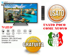 Digiquest TV 24" HD Ready LED con Dolby Digital 220V E ANCHE 12V PER CAMMPER !!