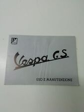 Vespa GS libretto uso e manutenzione 