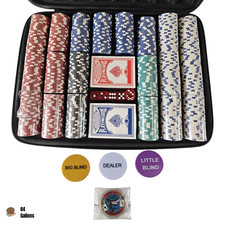 500 pezzi Poker Chip Set con