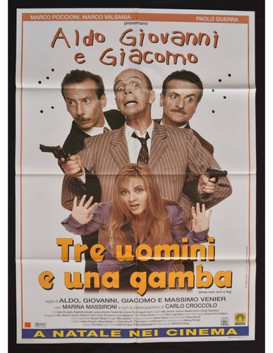 Manifesto tre uomini una - manifesto,