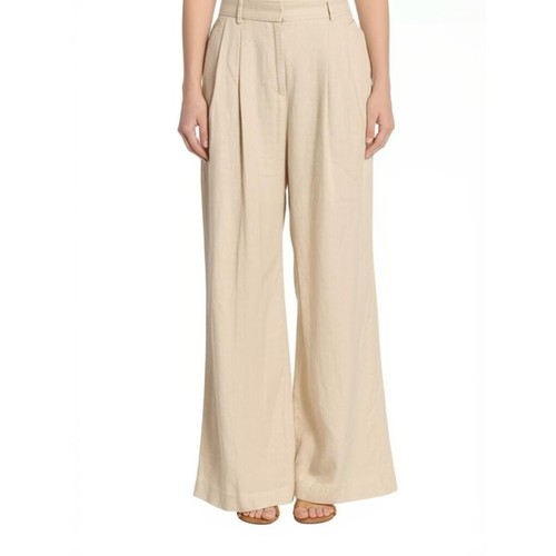 Pantalone zara beige lino - zara,
