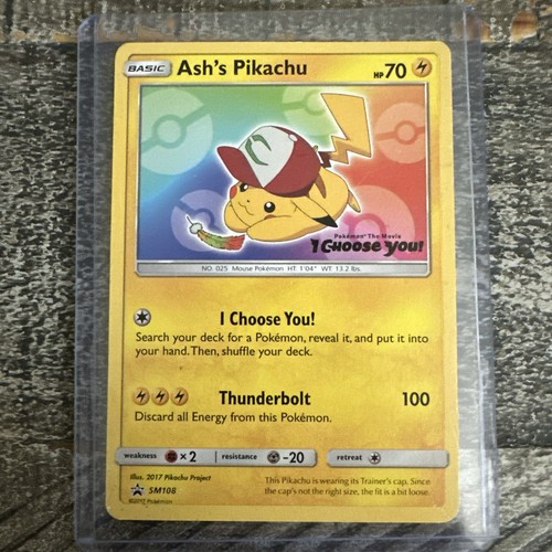 Ash pikachu sm108 non - sm108, lp
