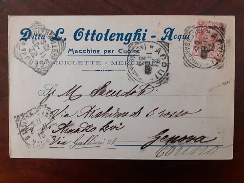 Cartolina antica ditta - cartolina, l