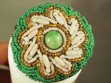 BROCHE ANCIENNE PERLES DE