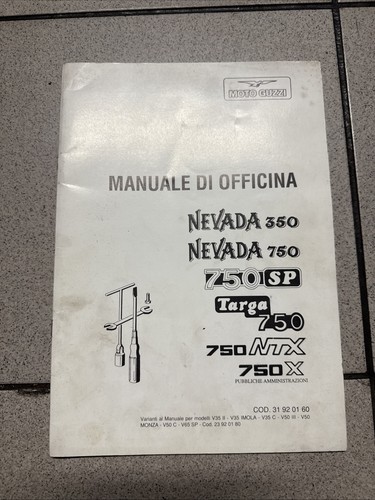 Manuale officina moto guzzi - manuale,