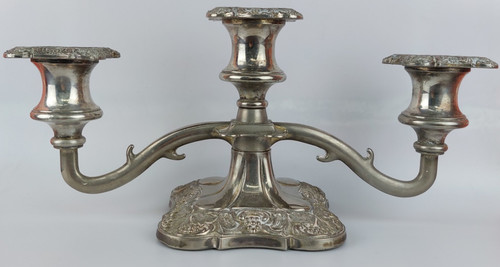Candelabro vintage placcato