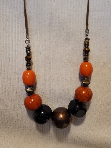 Collana perle plastica - collana, di