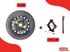 Ruotino di Scorta 15" per DACIA SPRING (58x14 cm) con Cric 1.8T