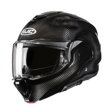 Casco modulare convertibile HJC F100 nero carbon moto da strada gran turismo