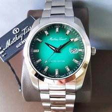 Montre Mathey Tissot limited édition vert émeraude