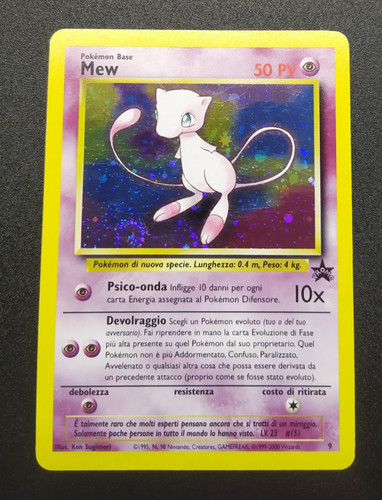 Mew holo black star - star, 9