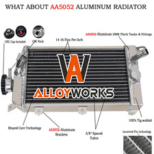 2 Rangées Aluminium Radiateur