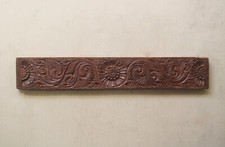 Antico pannello da parete vintage architettonico trave legno architrave decorazione intaglio floreale