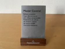 New - Expositor Plaque JAEGER LE-COULTRE Placa - MASTER CONTROL - 6 x 4 x 8 cm