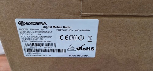 Excera em8100 dmr - dmr, con