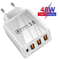 Caricatore USB Multiplo 48W Caricabatteria USB Universale Presa Multipla USB C