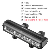 LUCE ANTERIORE PER BICI LED RICARICABILE USB BICICLETTA FARO FANALE MTB TORCIA