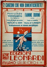 SPARTITO MUSICALE DA COLLEZIONE 1951 PUSILLECO 'NSENTIMENTO FAMME DURMI' CIOFFI