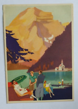 ai839 cartolina pubblicitaria calze fama