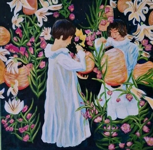 Lillie rose - rose",, quadro