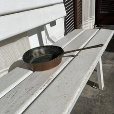 Antico Paiolo Pentola In Rame Con Manico Originale