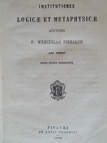 Institutiones logicae - institutiones,