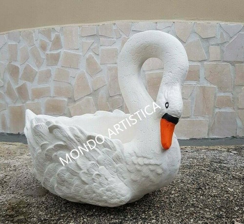Cigno statua vaso - statua,