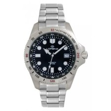 Orologio Automatico Uomo LORENZ 26974AA Bracciale Acciaio Nero Sub 100mt