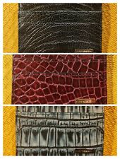 Moreschi - Portacarte in pelle di Pitone / Coccodrillo colori vari