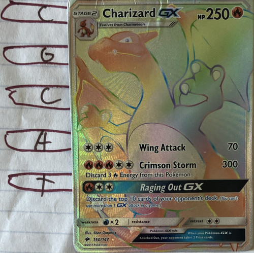 Charizard 150 147 - charizard, gx