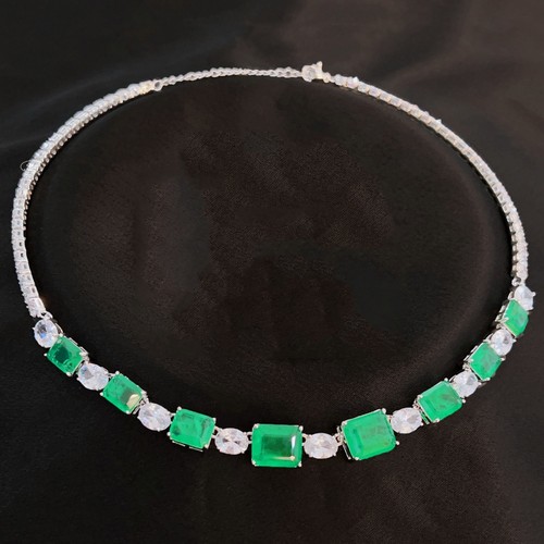 Collana donna argento gemme