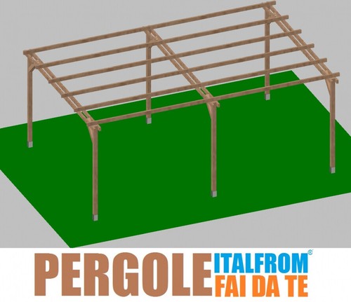 Pergola legno impregnato - in,