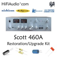Scott 460A amplificatore condensatore restauro recap servizio riparazione kit ricostruzione fix
