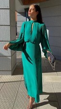 NUOVO ABITO LUNGO VERDE LUCIDO
