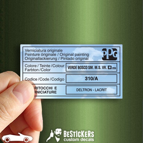 Adesivo etichetta alfa - adesivo,