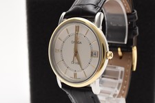 [QUASI NUOVO] OMEGA De Ville Prestige Orologio Vintage Uomo Quarzo Oro 18k GIAPPONE