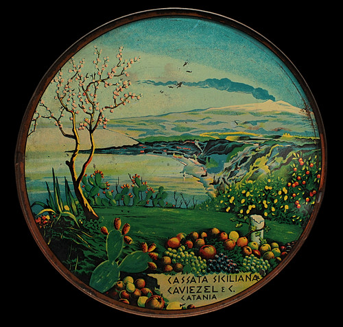 Antica grande scatola latta - scatola,