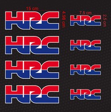 Kit 8 Adesivi Compatibil HRC Honda Racing Moto GP in Vinile CBR Hornet