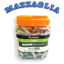 ELEMATIC BOX 300 TASSELLI T6/VA 6x30mm CON VITE cod. 565770