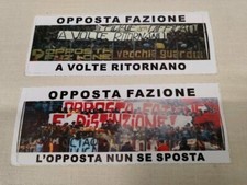 ROMA 2 ADESIVI ULTRAS PEGATINAS STICKERS OPPOSTA FAZIONE NO SCIARPA CUCS FEDAYN