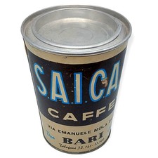 1950ca * Scatola, Barattolo in Latta "SAICAF Caffè - Bari" (B+)