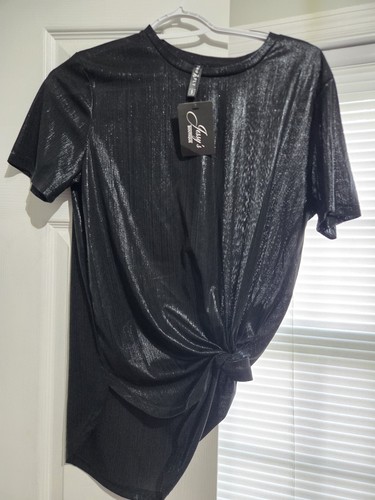 Top donna nero nuovo con - , taga