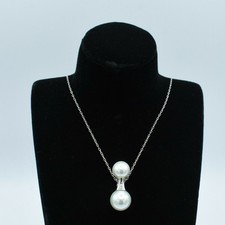Collana Con Perle Doppie In